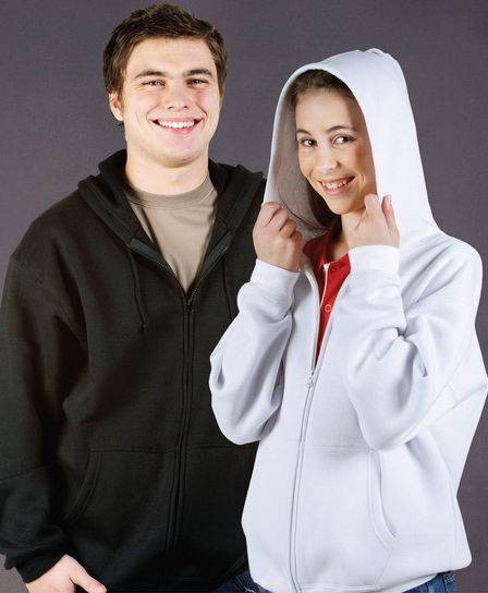 Full zip fleecy hoodie